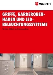 Griffe, Gaderobenhaken und LED-Beleuchtungssysteme