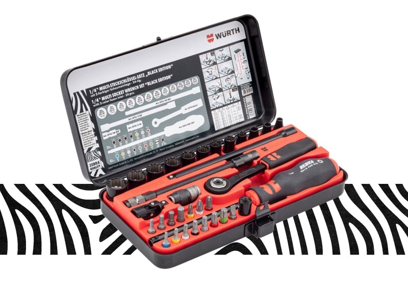 1/4 Zoll Multi-Steckschlüssel-Satz Black Edition 34-teilig