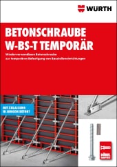 Betonschraube W-BS-T Temporär