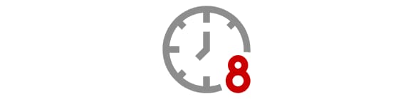 Zeitspanne 8h